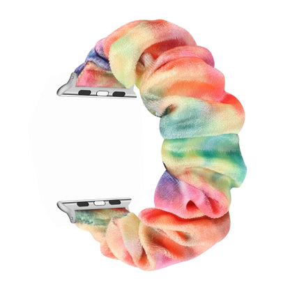 Flannel Hair Ring Strap Watch Band For Apple Watch Ultra 49mm&Watch Ultra 2 49mm / Series 9&8&7 45mm / SE 3&SE 2&6&SE&5&4 44mm / 3&2&1 42mm(17) by buy2fix