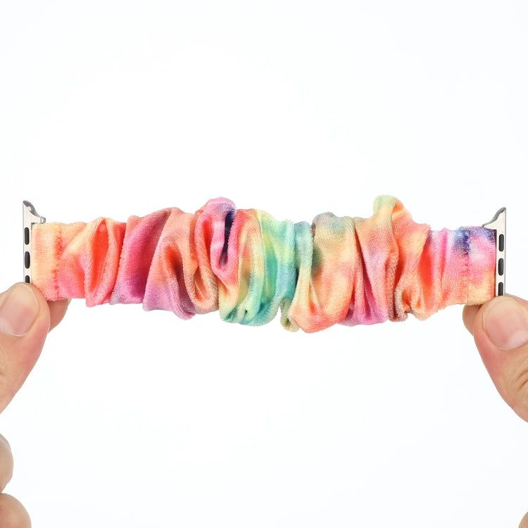 Flannel Hair Ring Strap Watch Band For Apple Watch Ultra 49mm&Watch Ultra 2 49mm / Series 9&8&7 45mm / SE 3&SE 2&6&SE&5&4 44mm / 3&2&1 42mm(17) by buy2fix