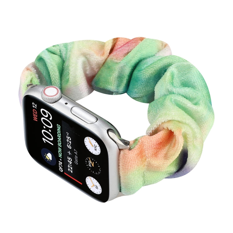 Flannel Hair Ring Strap Watch Band For Apple Watch Ultra 49mm&Watch Ultra 2 49mm / Series 9&8&7 45mm / SE 3&SE 2&6&SE&5&4 44mm / 3&2&1 42mm(18) by buy2fix