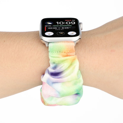 Flannel Hair Ring Strap Watch Band For Apple Watch Ultra 49mm&Watch Ultra 2 49mm / Series 9&8&7 45mm / SE 3&SE 2&6&SE&5&4 44mm / 3&2&1 42mm(18) by buy2fix