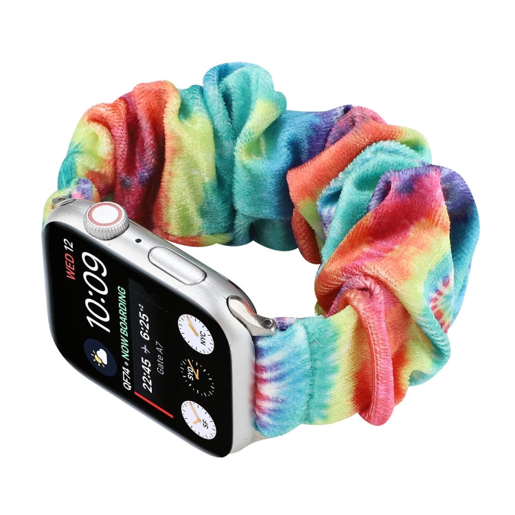 Flannel Hair Ring Strap Watch Band For Apple Watch Ultra 49mm&Watch Ultra 2 49mm / Series 9&8&7 45mm / SE 3&SE 2&6&SE&5&4 44mm / 3&2&1 42mm(19) by buy2fix