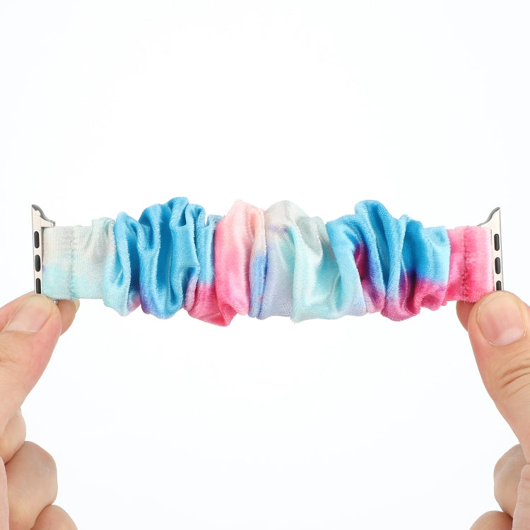 Flannel Hair Ring Strap Watch Band For Apple Watch Ultra 49mm&Watch Ultra 2 49mm / Series 9&8&7 45mm / SE 3&SE 2&6&SE&5&4 44mm / 3&2&1 42mm(20) by buy2fix