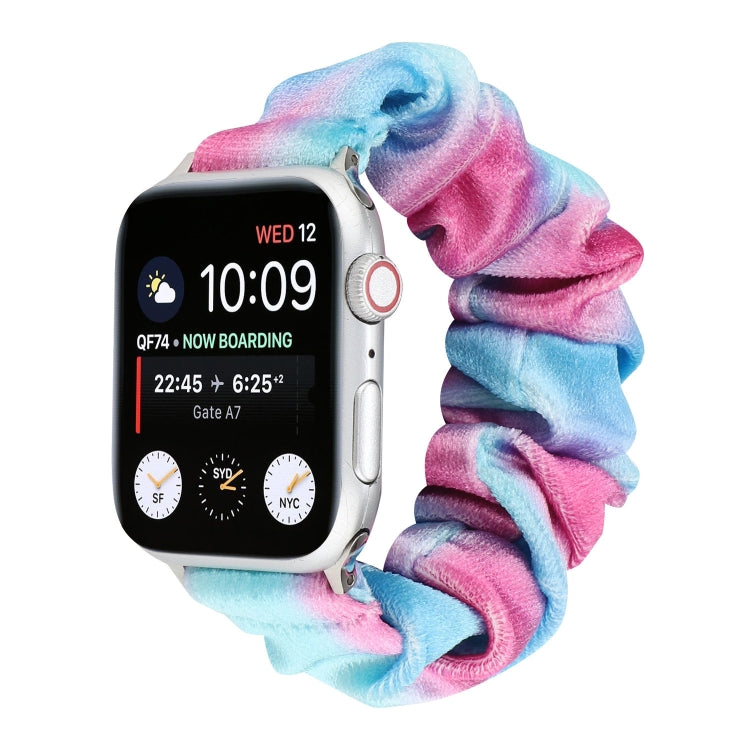 Flannel Hair Ring Strap Watch Band For Apple Watch Series 7 45mm / 6 & SE & 5 & 4 44mm / 3 & 2 & 1 42mm(23) by buy2fix
