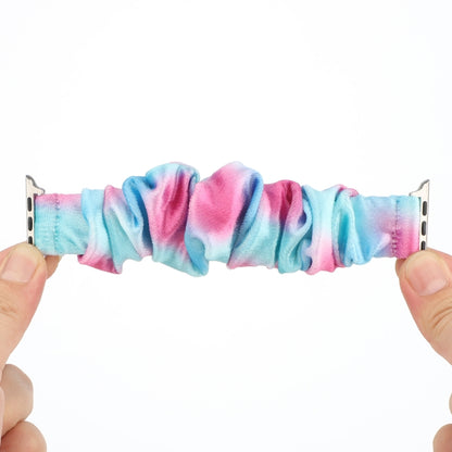 Flannel Hair Ring Strap Watch Band For Apple Watch Series 7 45mm / 6 & SE & 5 & 4 44mm / 3 & 2 & 1 42mm(23) by buy2fix