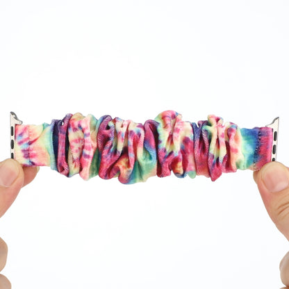 Flannel Hair Ring Strap Watch Band For Apple Watch Series 9&8&7 41mm / SE 3&SE 2&6&SE&5&4 40mm / 3&2&1 38mm(8) by buy2fix