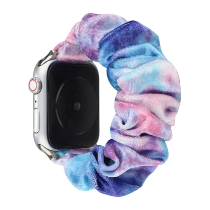 Flannel Hair Ring Strap Watch Band For Apple Watch Series 9&8&7 41mm / SE 3&SE 2&6&SE&5&4 40mm / 3&2&1 38mm(15) by buy2fix