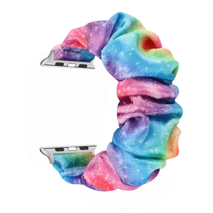 Flannel Hair Ring Strap Watch Band For Apple Watch Series 9&8&7 41mm / SE 3&SE 2&6&SE&5&4 40mm / 3&2&1 38mm(16) by buy2fix