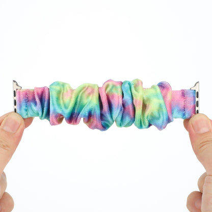 Flannel Hair Ring Strap Watch Band For Apple Watch Series 9&8&7 41mm / SE 3&SE 2&6&SE&5&4 40mm / 3&2&1 38mm(21) by buy2fix