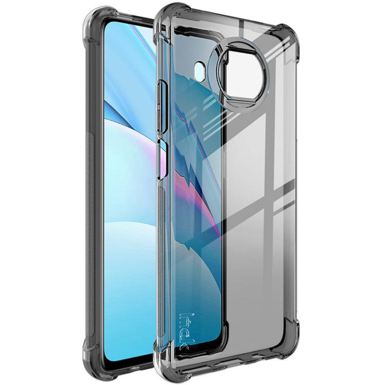 For Xiaomi Mi 10T Lite 5G IMAK All-inclusive Shockproof Airbag TPU Case(Transparent Black) - Xiaomi Cases by imak | Online Shopping UK | buy2fix