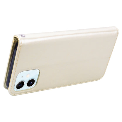 For iPhone 12 Rose Embossed Horizontal Flip PU Leather Case with Holder & Card Slots & Wallet(Gold) - iPhone 12 / 12 Pro Cases by buy2fix | Online Shopping UK | buy2fix