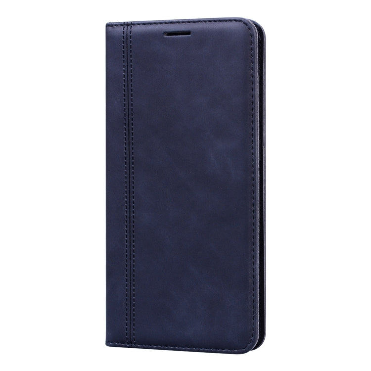 For Samsung Galaxy A21s Frosted Business Magnetic Horizontal Flip PU Leather Case with Holder & Card Slot & Lanyard(Black) by buy2fix