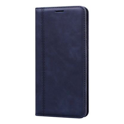 For Samsung Galaxy A21s Frosted Business Magnetic Horizontal Flip PU Leather Case with Holder & Card Slot & Lanyard(Black) by buy2fix