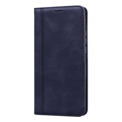 For Xiaomi Redmi 9 Frosted Business Magnetic Horizontal Flip PU Leather Case with Holder & Card Slot & Lanyard(Black) - Xiaomi Cases by buy2fix | Online Shopping UK | buy2fix