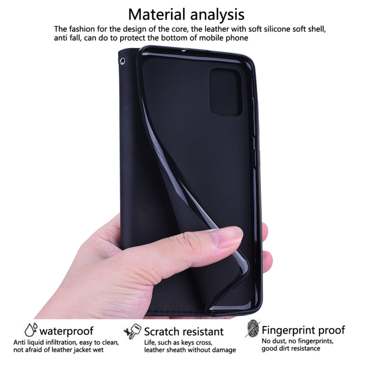 For Xiaomi Redmi 9 Frosted Business Magnetic Horizontal Flip PU Leather Case with Holder & Card Slot & Lanyard(Black) - Xiaomi Cases by buy2fix | Online Shopping UK | buy2fix