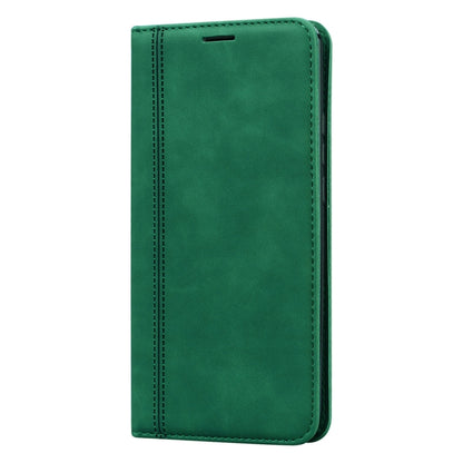 For Xiaomi Redmi 9 Frosted Business Magnetic Horizontal Flip PU Leather Case with Holder & Card Slot & Lanyard(Green) - Xiaomi Cases by buy2fix | Online Shopping UK | buy2fix