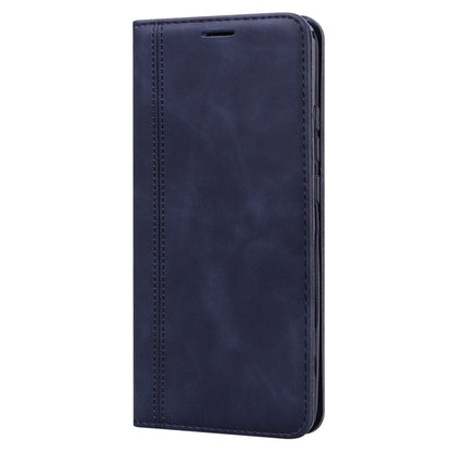 For Xiaomi Redmi 9C Frosted Business Magnetic Horizontal Flip PU Leather Case with Holder & Card Slot & Lanyard(Black) - Xiaomi Cases by buy2fix | Online Shopping UK | buy2fix