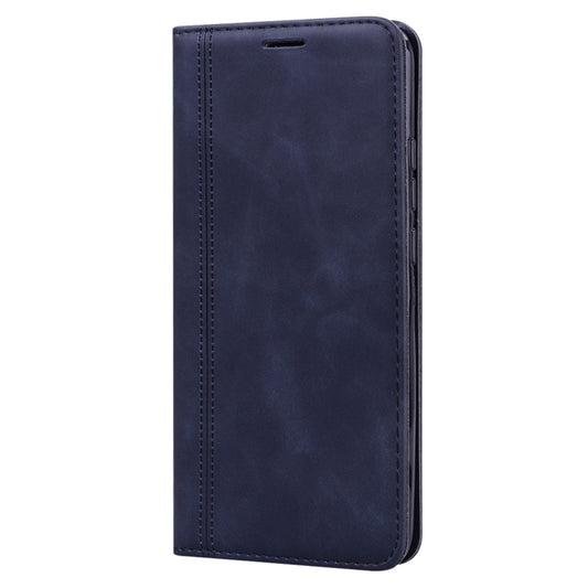For Xiaomi Redmi 9C Frosted Business Magnetic Horizontal Flip PU Leather Case with Holder & Card Slot & Lanyard(Black) - Xiaomi Cases by buy2fix | Online Shopping UK | buy2fix
