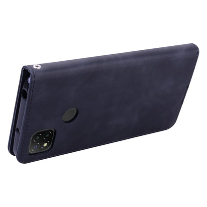 For Xiaomi Redmi 9C Frosted Business Magnetic Horizontal Flip PU Leather Case with Holder & Card Slot & Lanyard(Black) - Xiaomi Cases by buy2fix | Online Shopping UK | buy2fix
