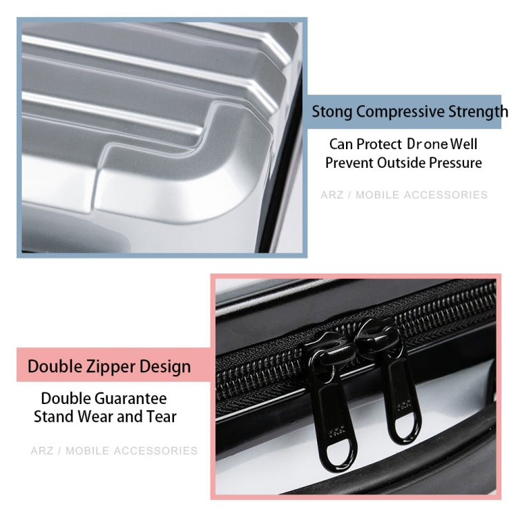 ls-S004 Portable Waterproof Drone Handbag Storage Bag for DJI Mavic Mini 2(Silver +Red Liner) - Carry Cases & Bags by buy2fix | Online Shopping UK | buy2fix