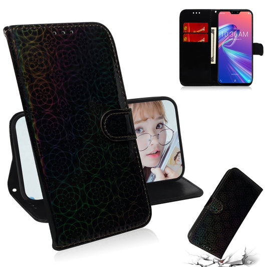 For Zenfone Max Pro (M2) ZB631KL Solid Color Colorful Magnetic Buckle Horizontal Flip PU Leather Case with Holder & Card Slots & Wallet & Lanyard(Black) - ASUS Cases by buy2fix | Online Shopping UK | buy2fix