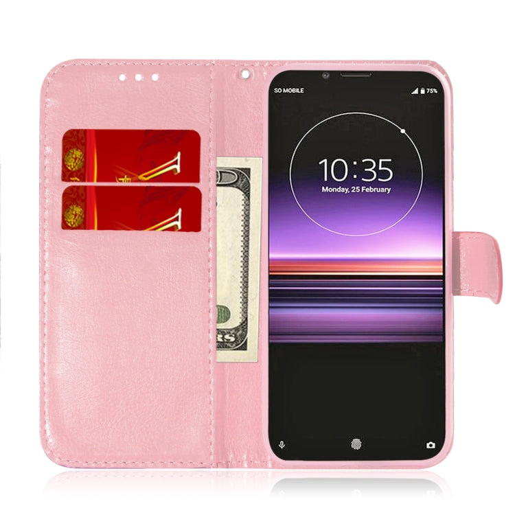 For Sony Xperia 1 Solid Color Colorful Magnetic Buckle Horizontal Flip PU Leather Case with Holder & Card Slots & Wallet & Lanyard(Pink) - Sony Cases by buy2fix | Online Shopping UK | buy2fix