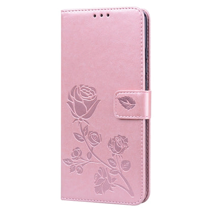 For Xiaomi Redmi 9A Rose Embossed Horizontal Flip PU Leather Case with Holder & Card Slots & Wallet(Rose Gold) - Xiaomi Cases by buy2fix | Online Shopping UK | buy2fix