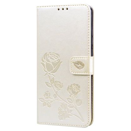 For Xiaomi Redmi 9A Rose Embossed Horizontal Flip PU Leather Case with Holder & Card Slots & Wallet(Gold) - Xiaomi Cases by buy2fix | Online Shopping UK | buy2fix
