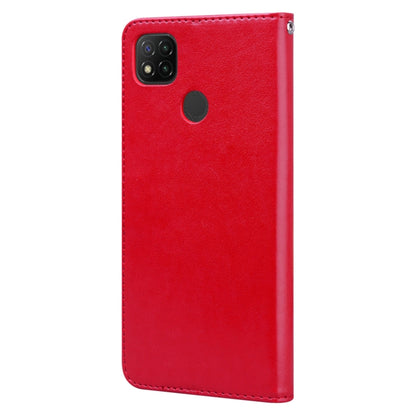 For Xiaomi Redmi 9C Rose Embossed Horizontal Flip PU Leather Case with Holder & Card Slots & Wallet(Red) - Xiaomi Cases by buy2fix | Online Shopping UK | buy2fix