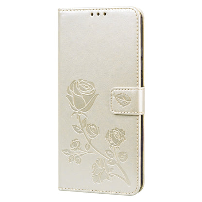 For Xiaomi Redmi 9C Rose Embossed Horizontal Flip PU Leather Case with Holder & Card Slots & Wallet(Gold) - Xiaomi Cases by buy2fix | Online Shopping UK | buy2fix