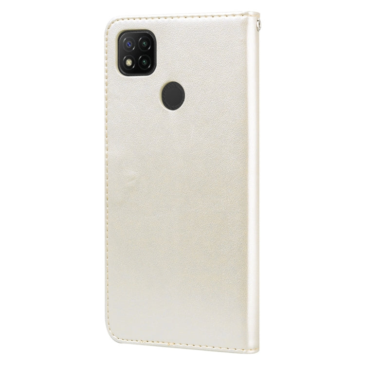 For Xiaomi Redmi 9C Rose Embossed Horizontal Flip PU Leather Case with Holder & Card Slots & Wallet(Gold) - Xiaomi Cases by buy2fix | Online Shopping UK | buy2fix
