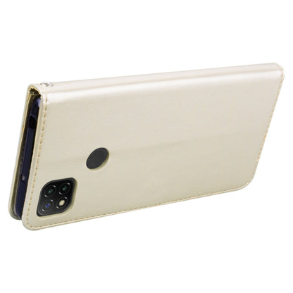 For Xiaomi Redmi 9C Rose Embossed Horizontal Flip PU Leather Case with Holder & Card Slots & Wallet(Gold) - Xiaomi Cases by buy2fix | Online Shopping UK | buy2fix