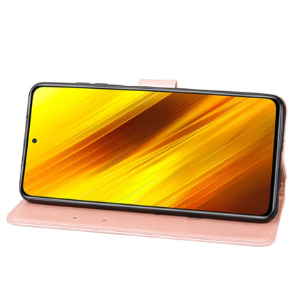 For Xiaomi Poco X3 NFC Rose Embossed Horizontal Flip PU Leather Case with Holder & Card Slots & Wallet(Rose Gold) - Xiaomi Cases by buy2fix | Online Shopping UK | buy2fix