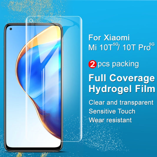 For Xiaomi Mi 10T 5G  & 10T Pro 5G 2 PCS IMAK Hydrogel Film III Full Coverage Screen Protector - For Xiaomi by imak | Online Shopping UK | buy2fix