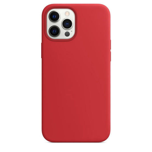 For iPhone 12 / 12 Pro Magnetic Liquid Silicone Full Coverage Shockproof Magsafe Case with Magsafe Charging Magnet(Red) - iPhone 12 / 12 Pro Cases by buy2fix | Online Shopping UK | buy2fix