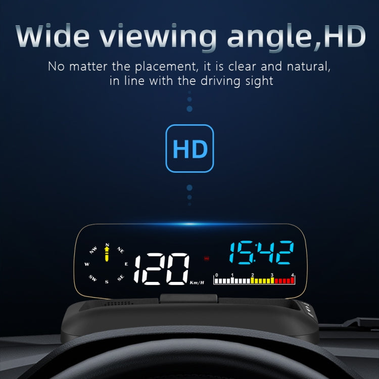 C5 OBD2 + GPS Mode Car HUD Head-up Display Water Temperature / Vehicle Speed / Voltage - Head Up Display System by buy2fix | Online Shopping UK | buy2fix