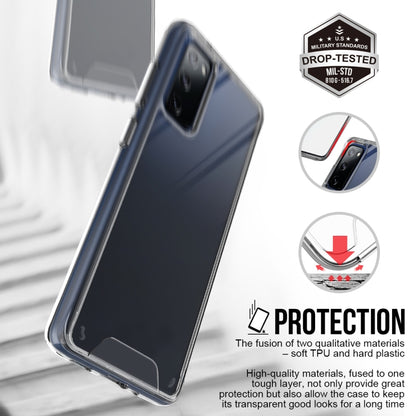 For Samsung Galaxy S20 FE Scratchproof TPU + Acrylic Space Protective Case(Transparent) by buy2fix