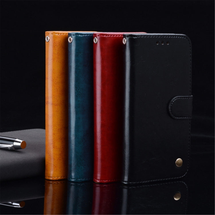 For iPhone 12 / 12 Pro Business Style Oil Wax Texture Horizontal Flip Leather Case with Holder & Card Slots & Wallet(Red) - iPhone 12 / 12 Pro Cases by buy2fix | Online Shopping UK | buy2fix