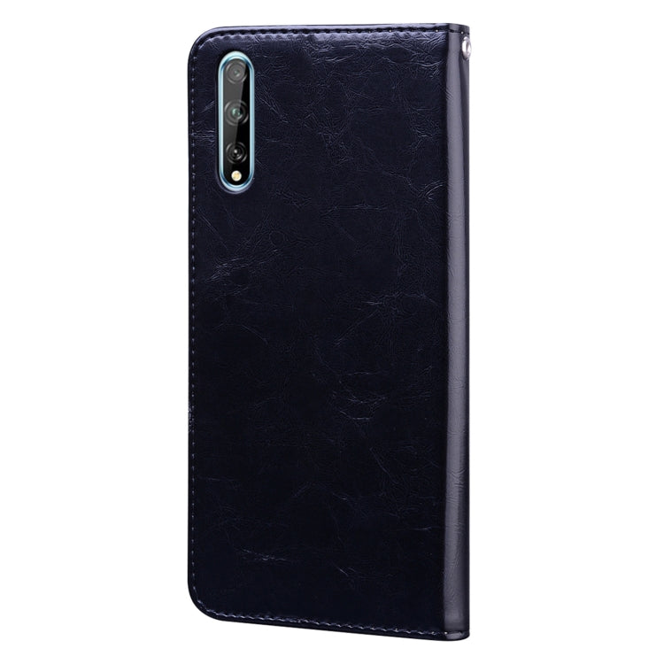 For Huawei Y8P / Enjoy 10S Business Style Oil Wax Texture Horizontal Flip Leather Case with Holder & Card Slots & Wallet(Black) - Huawei Cases by buy2fix | Online Shopping UK | buy2fix