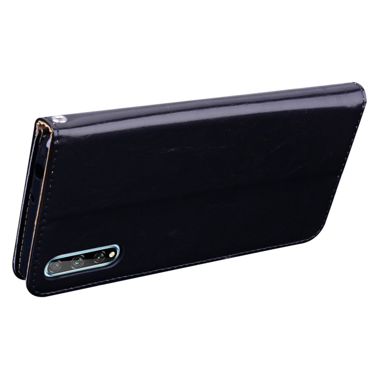 For Huawei Y8P / Enjoy 10S Business Style Oil Wax Texture Horizontal Flip Leather Case with Holder & Card Slots & Wallet(Black) - Huawei Cases by buy2fix | Online Shopping UK | buy2fix