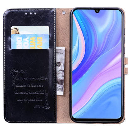 For Huawei Y8P / Enjoy 10S Business Style Oil Wax Texture Horizontal Flip Leather Case with Holder & Card Slots & Wallet(Black) - Huawei Cases by buy2fix | Online Shopping UK | buy2fix