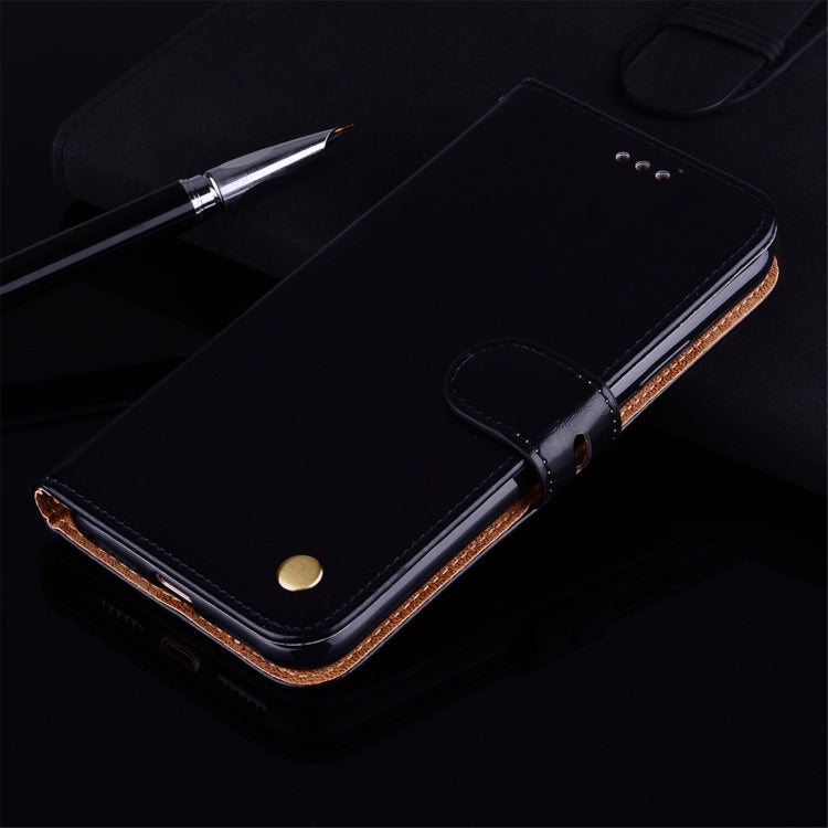 For Huawei Y8P / Enjoy 10S Business Style Oil Wax Texture Horizontal Flip Leather Case with Holder & Card Slots & Wallet(Black) - Huawei Cases by buy2fix | Online Shopping UK | buy2fix
