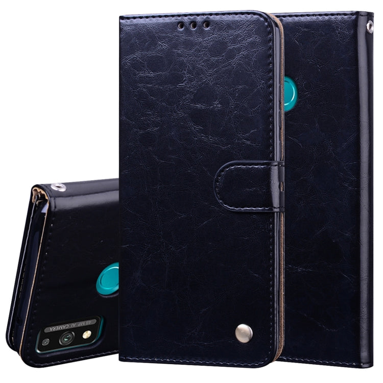 For Huawei Honor 9X Lite Business Style Oil Wax Texture Horizontal Flip Leather Case with Holder & Card Slots & Wallet(Black) - Honor Cases by buy2fix | Online Shopping UK | buy2fix