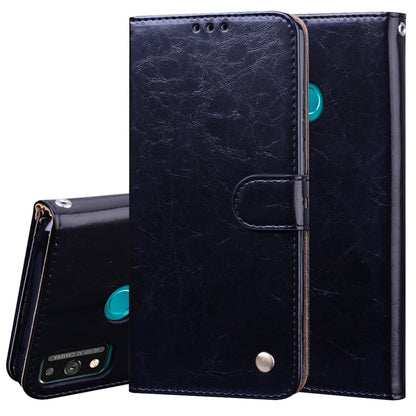 For Huawei Honor 9X Lite Business Style Oil Wax Texture Horizontal Flip Leather Case with Holder & Card Slots & Wallet(Black) - Honor Cases by buy2fix | Online Shopping UK | buy2fix