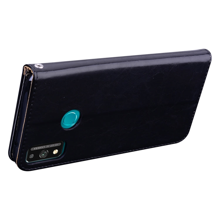 For Huawei Honor 9X Lite Business Style Oil Wax Texture Horizontal Flip Leather Case with Holder & Card Slots & Wallet(Black) - Honor Cases by buy2fix | Online Shopping UK | buy2fix