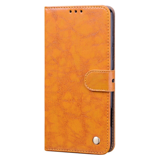 For Huawei Honor 9X Lite Business Style Oil Wax Texture Horizontal Flip Leather Case with Holder & Card Slots & Wallet(Yellow) - Honor Cases by buy2fix | Online Shopping UK | buy2fix