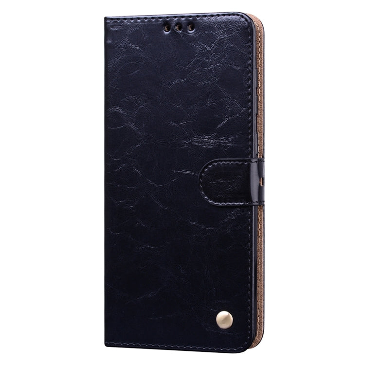 For Samsung Galaxy A21s Business Style Oil Wax Texture Horizontal Flip Leather Case, with Holder & Card Slots & Wallet(Black) by buy2fix