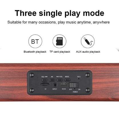 D10 Bluetooth 4.2 Portable Wooden Handheld Bluetooth Speaker(Red Wood Texture) - Desktop Speaker by buy2fix | Online Shopping UK | buy2fix