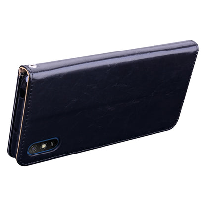 For Xiaomi Redmi 9A Business Style Oil Wax Texture Horizontal Flip Leather Case, with Holder & Card Slots & Wallet(Black) - Xiaomi Cases by buy2fix | Online Shopping UK | buy2fix