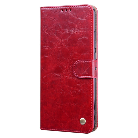 For Xiaomi Redmi 9C Business Style Oil Wax Texture Horizontal Flip Leather Case, with Holder & Card Slots & Wallet(Red) - Xiaomi Cases by buy2fix | Online Shopping UK | buy2fix
