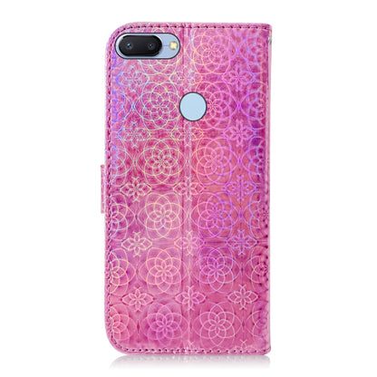 For Xiaomi Redmi 6 / 6A Solid Color Colorful Magnetic Buckle Horizontal Flip PU Leather Case with Holder & Card Slots & Wallet & Lanyard(Pink) - Xiaomi Cases by buy2fix | Online Shopping UK | buy2fix